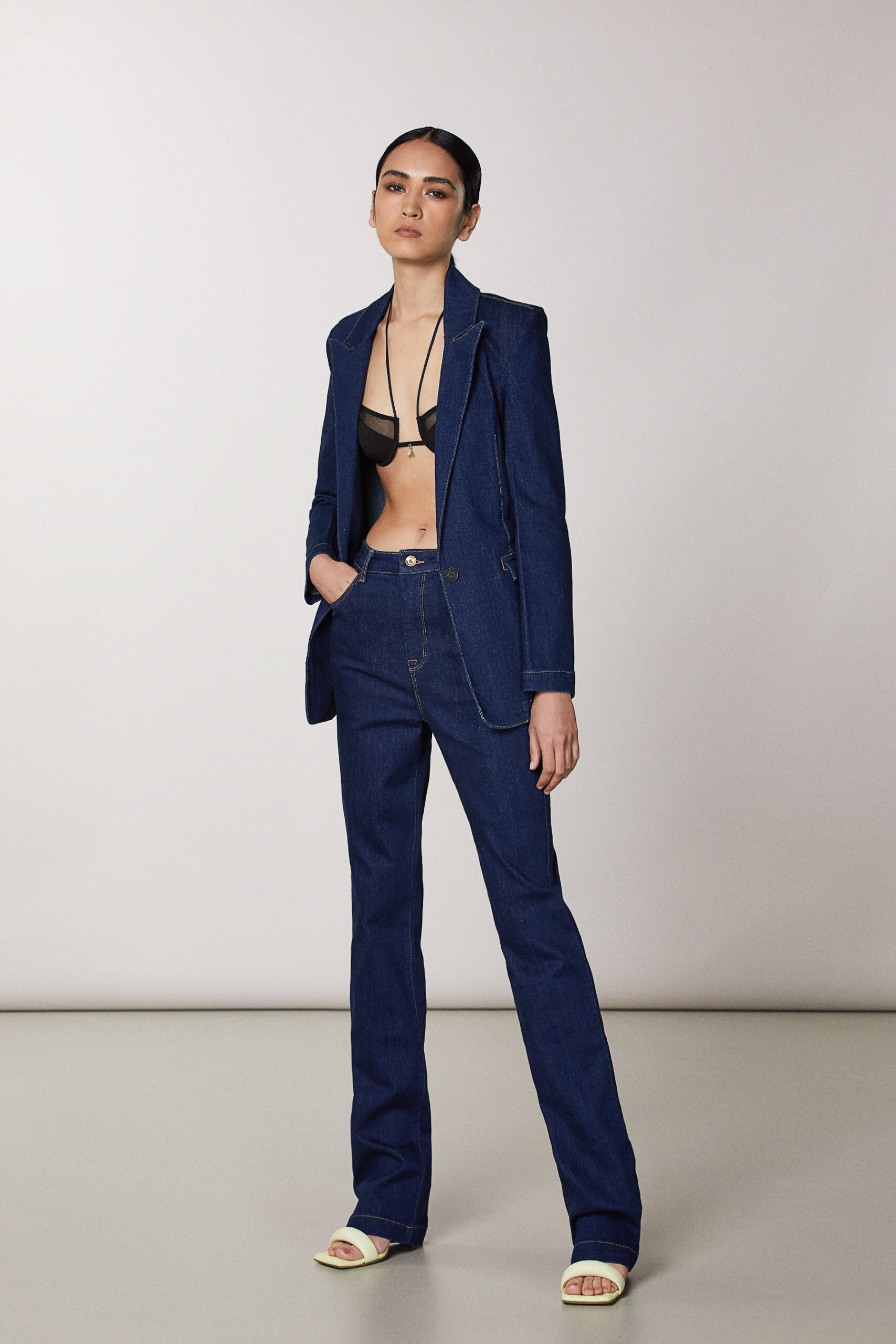 Tailleur in denim scaled - Tailleur Donna Patrizia Pepe Primavera Estate 2023