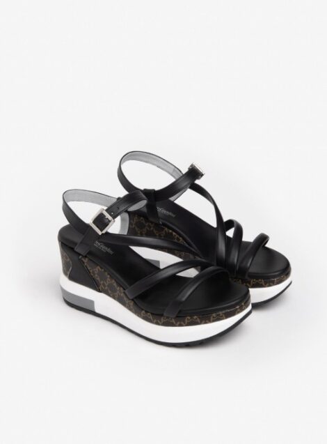 Sandali con tacco squadrato - Beige chiaro/pitonato - DONNA | H&M IT