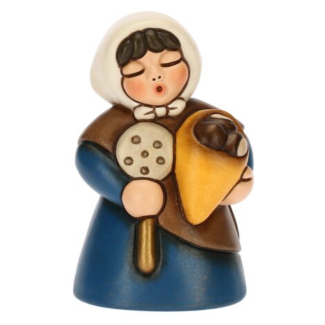 Donna con castagne nuovo personaggio THUN Presepe 2023 Donna con castagne nuovo personaggio THUN Presepe 2023
