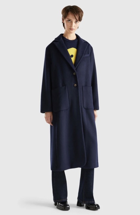 Cappotto blu scuro Cappotto blu scuro