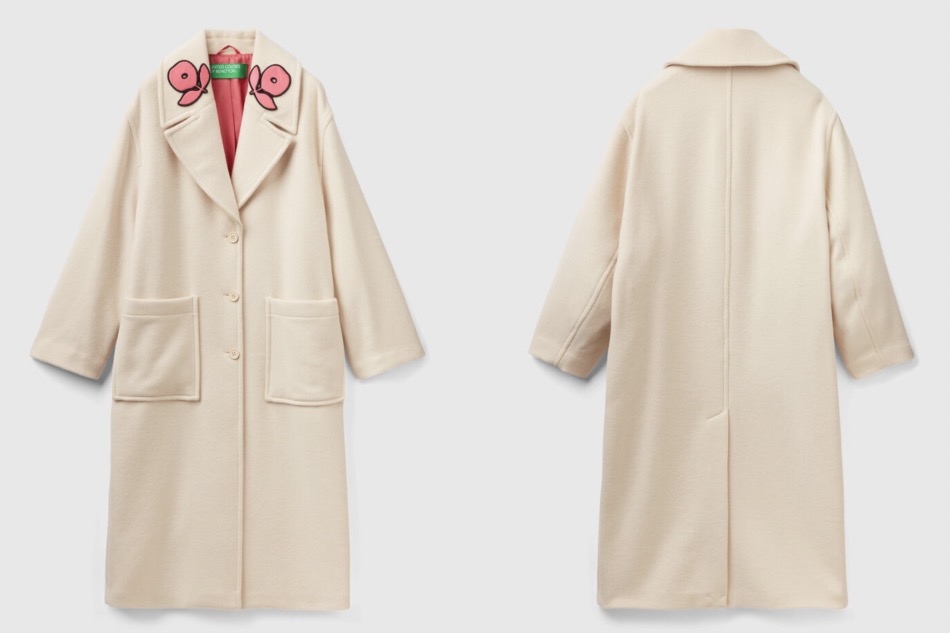 Cappotto lungo beige chiaro Benetton Cappotto lungo beige chiaro Benetton