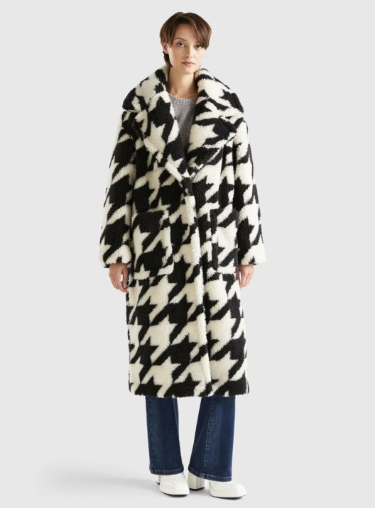 Cappotto teddy Benetton inverno 2024 Cappotto teddy Benetton inverno 2024