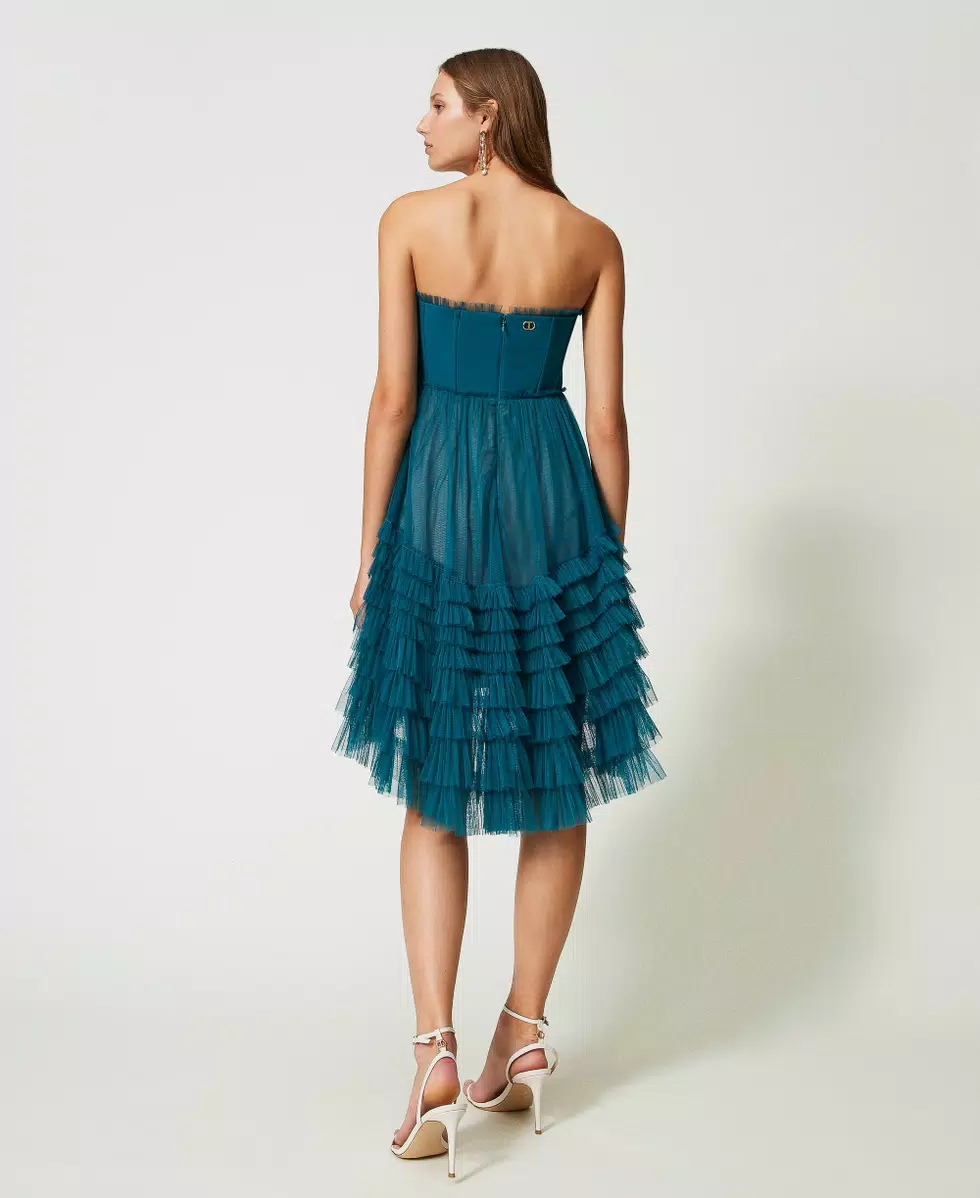 Abito bustier corto in tulle Twinset Abito bustier corto in tulle Twinset