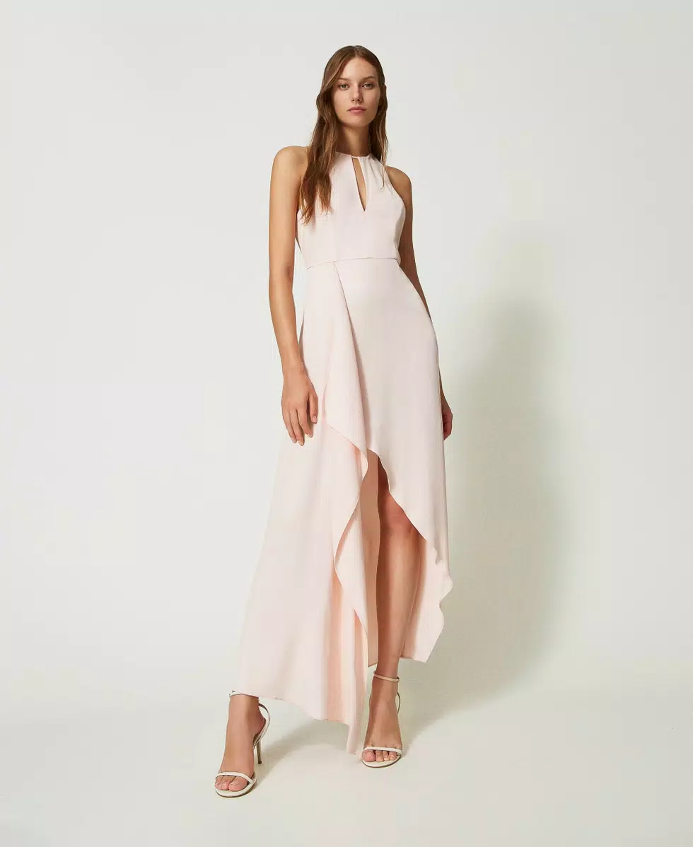 Twinset vestito lungo da cerimonia colore rosa chiaro 204 Twinset vestito lungo da cerimonia colore rosa chiaro 204