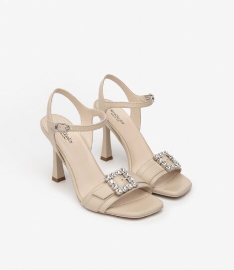 Sandali eleganti da cerimonia con fibbia con brillanti Sandali eleganti da cerimonia con fibbia con brillanti