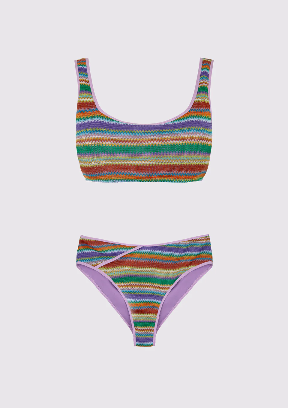 Bikini in tessuto crochet con top a canotta Me Fui Bikini in tessuto crochet con top a canotta Me Fui