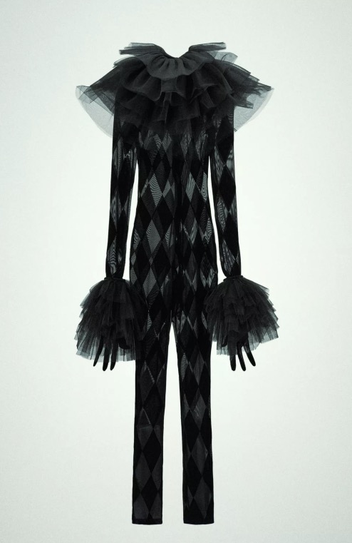 ZARA Tuta intera in tulle a rombi per Halloween ZARA Tuta intera in tulle a rombi per Halloween