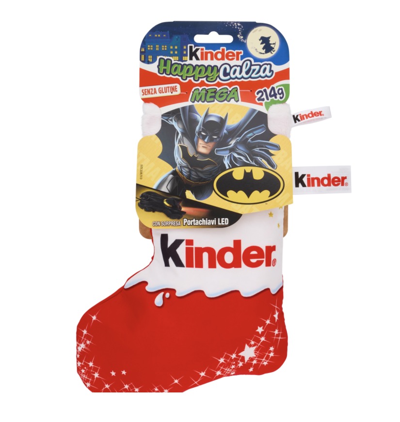Calza della Befana Kinder MEGA Batman 2025 Calza della Befana Kinder MEGA Batman 2025