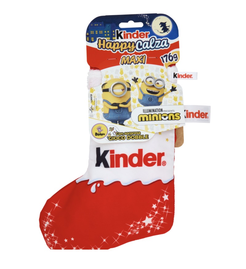 Calza della Befana Kinder Maxi Minions 2025 Calza della Befana Kinder Maxi Minions 2025