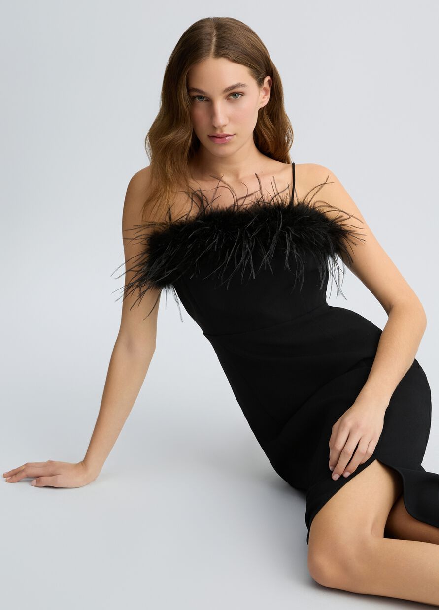 Abito lungo nero elegante da sera e da cerimonia Liu Jo Abito lungo nero elegante da sera e da cerimonia Liu Jo