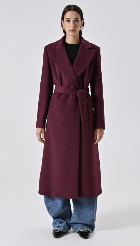 Cappotto bordeaux inverno 2026 Cappotto bordeaux inverno 2026