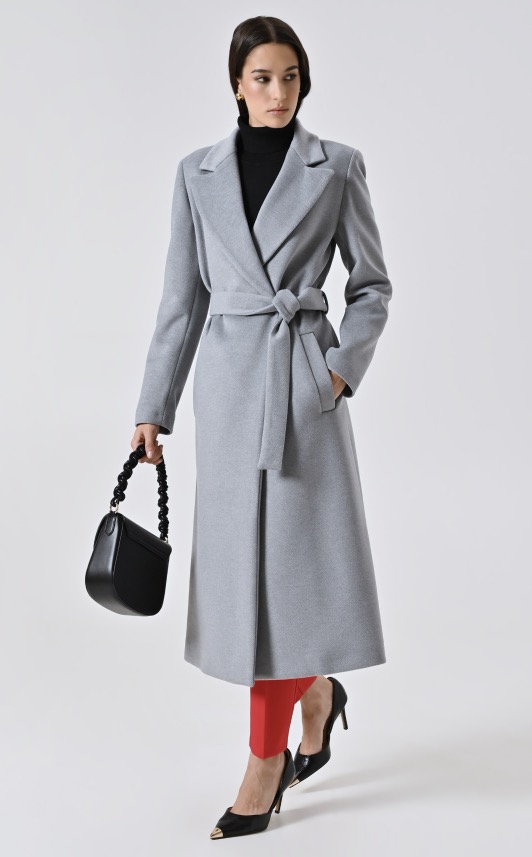 Cappotto grigio chiaro Rinascimento nuova collezione invernale 2026 Cappotto grigio chiaro Rinascimento nuova collezione invernale 2026