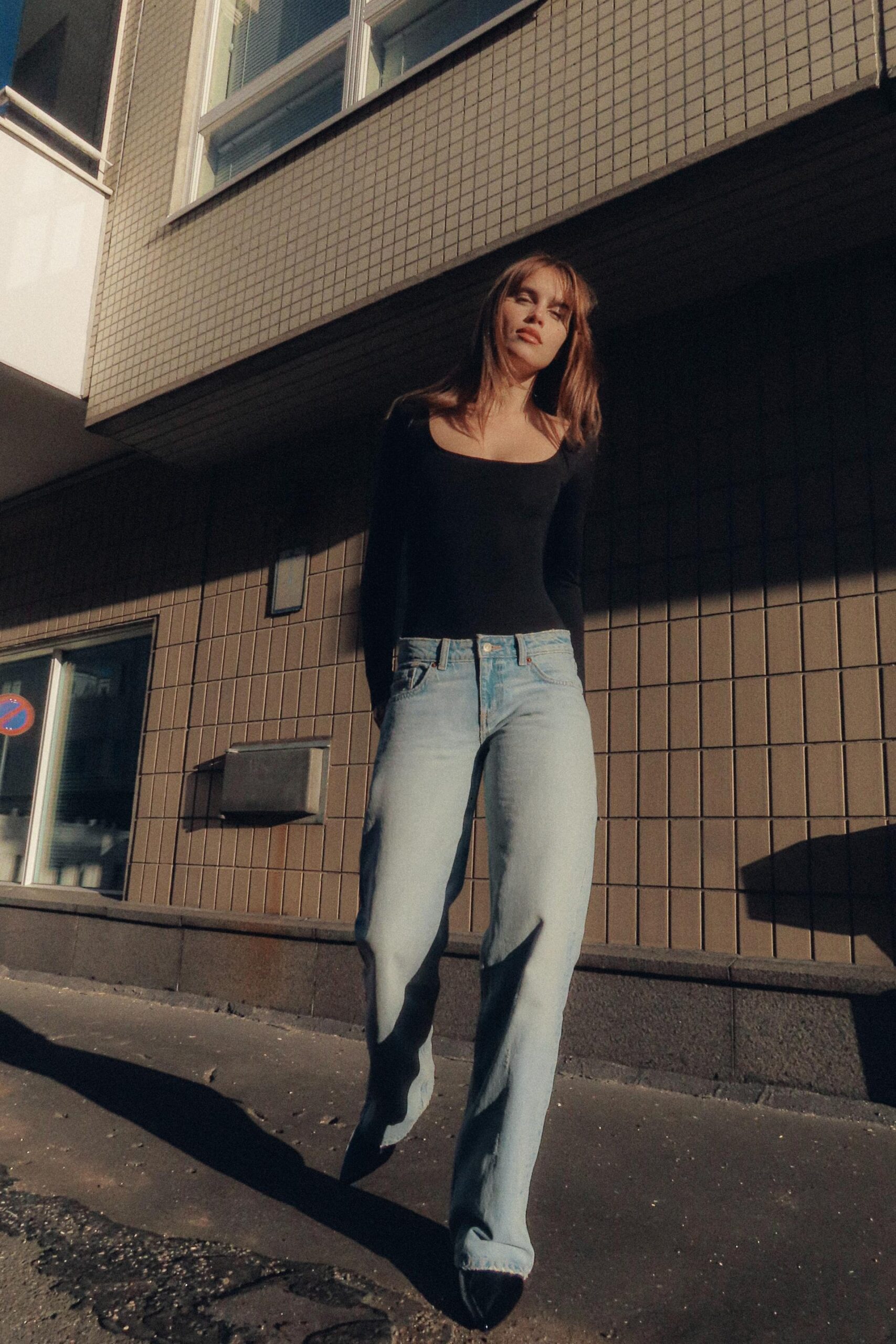 Jeans ZARA wide leg a vita bassa autunno inverno 2025 2026