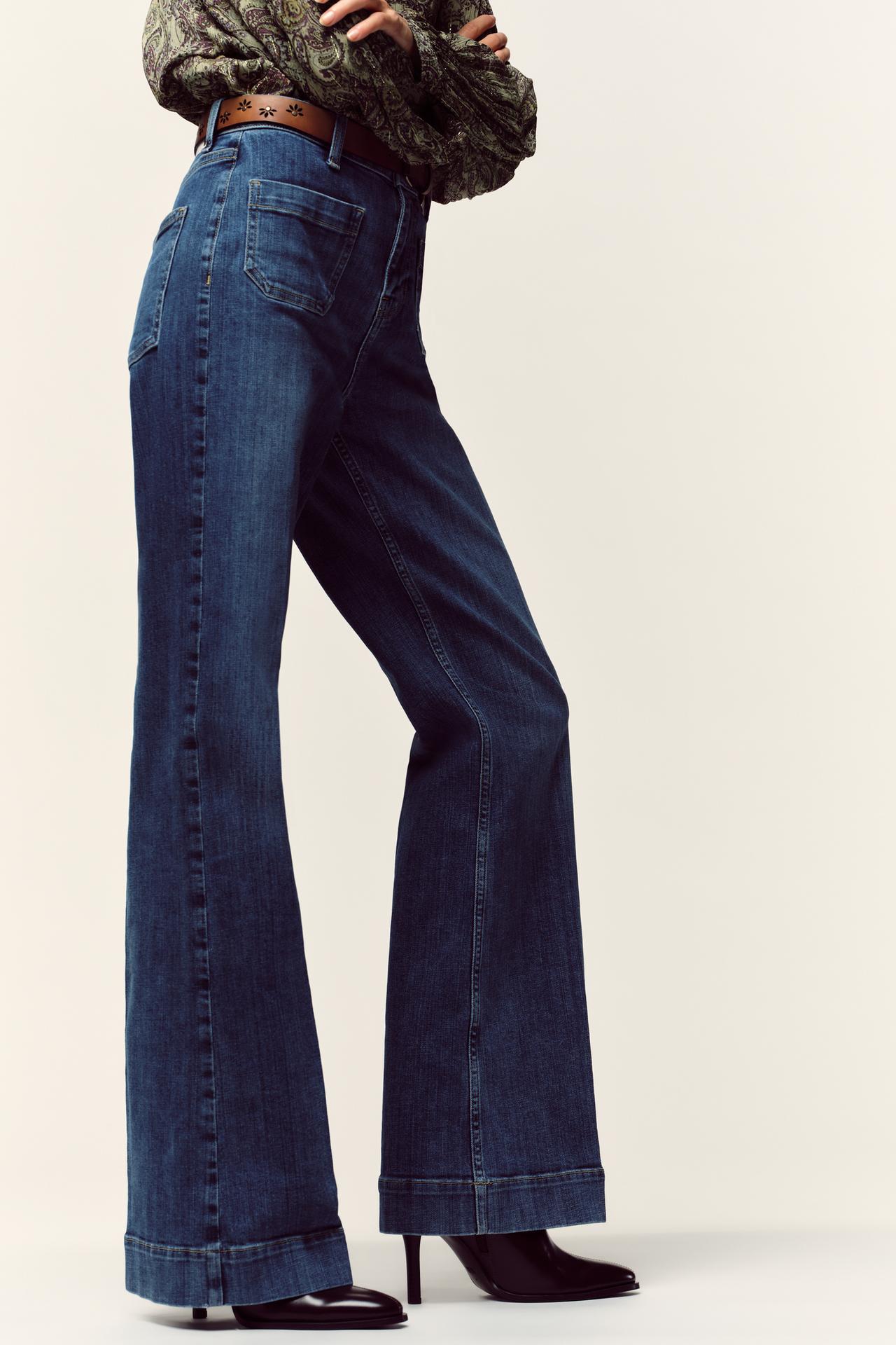 Jeans flare a vita alta nuova collezione invernale ZARA