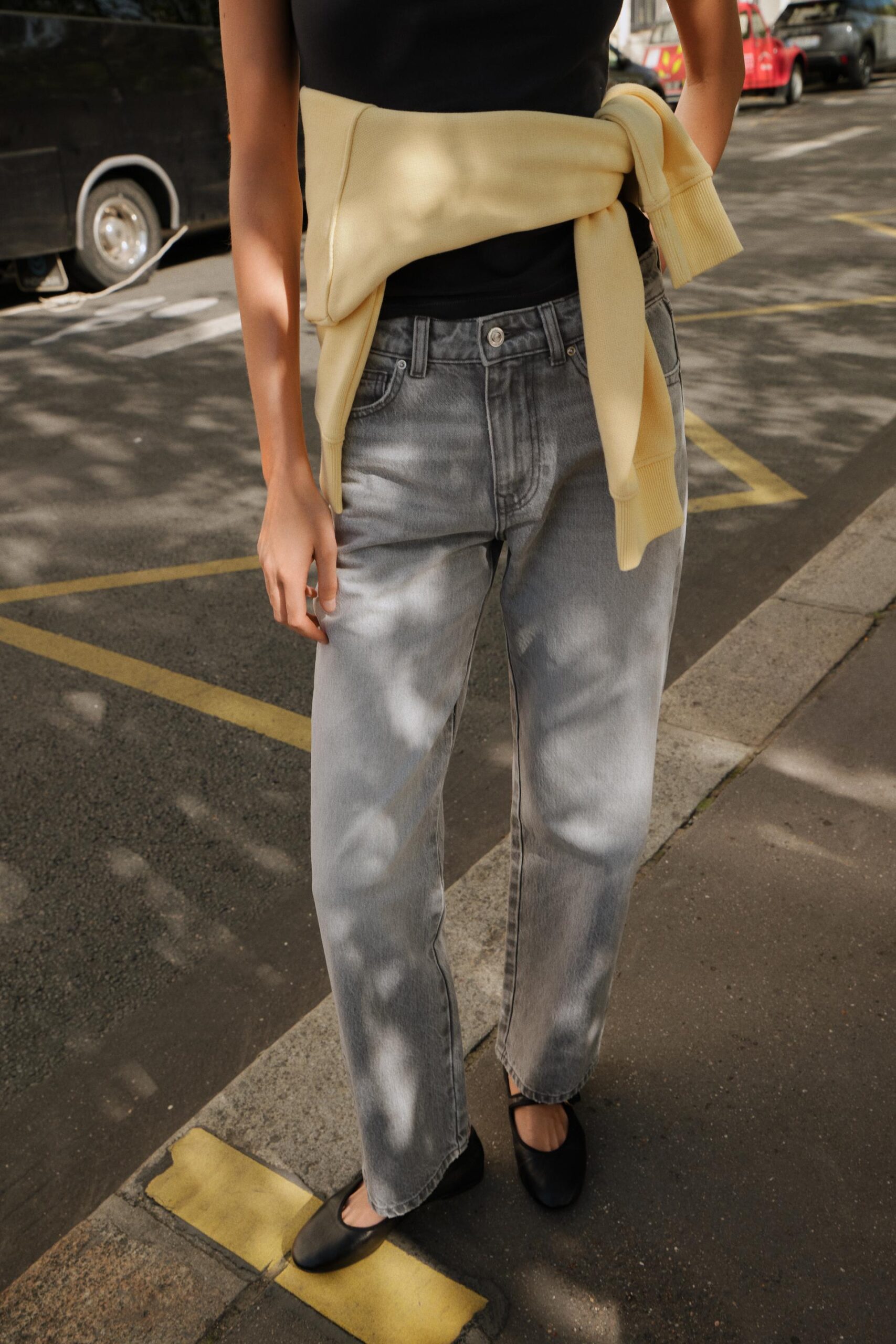 Pantaloni jeans grigio chiaro