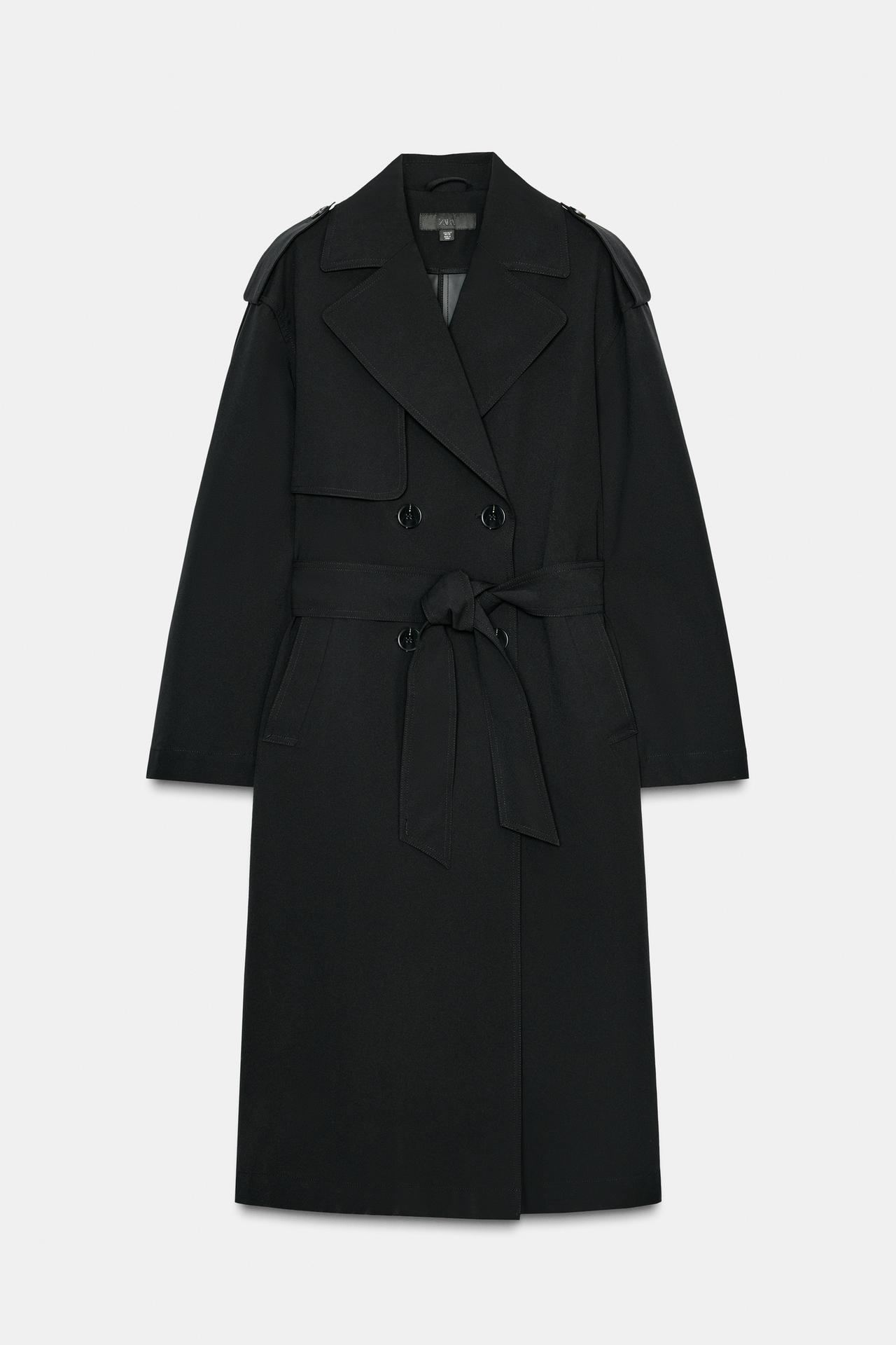 Trench nero ZARA