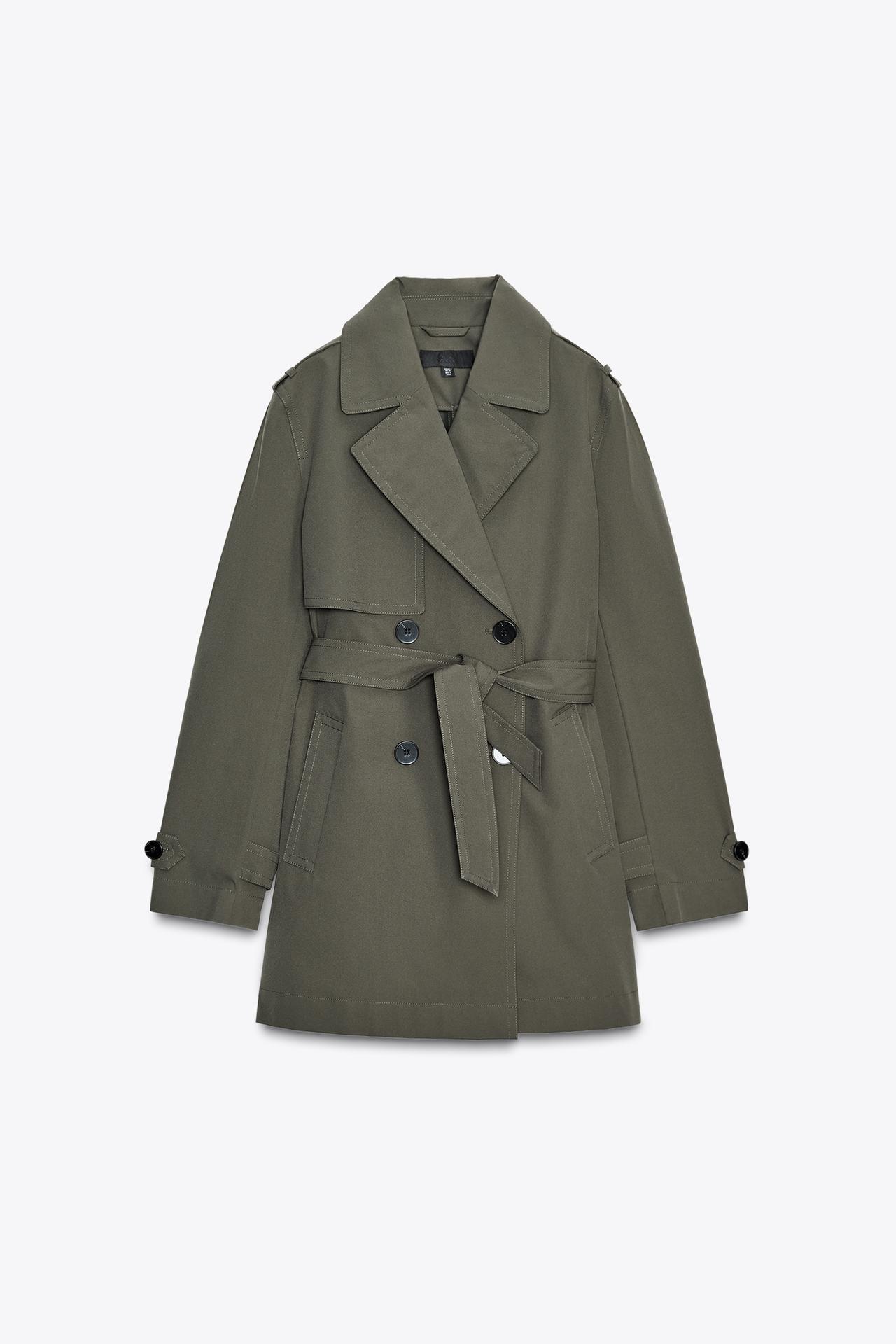 Trench verde scuro ZARA