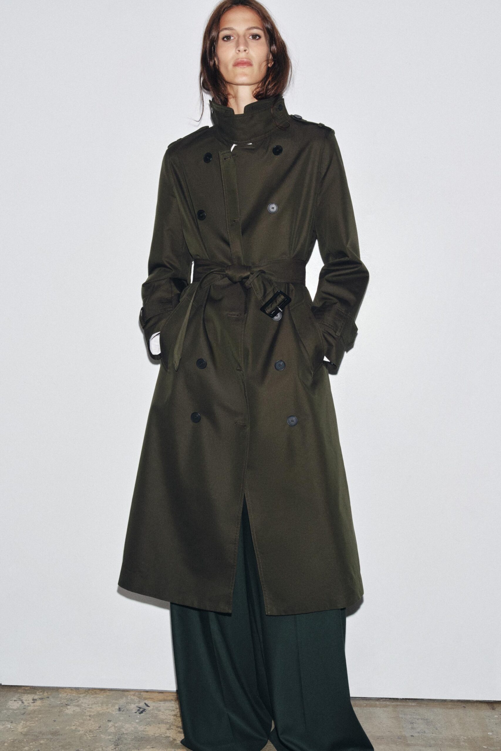 ZARA trench lungo collezione autunno inverno 2025 2026