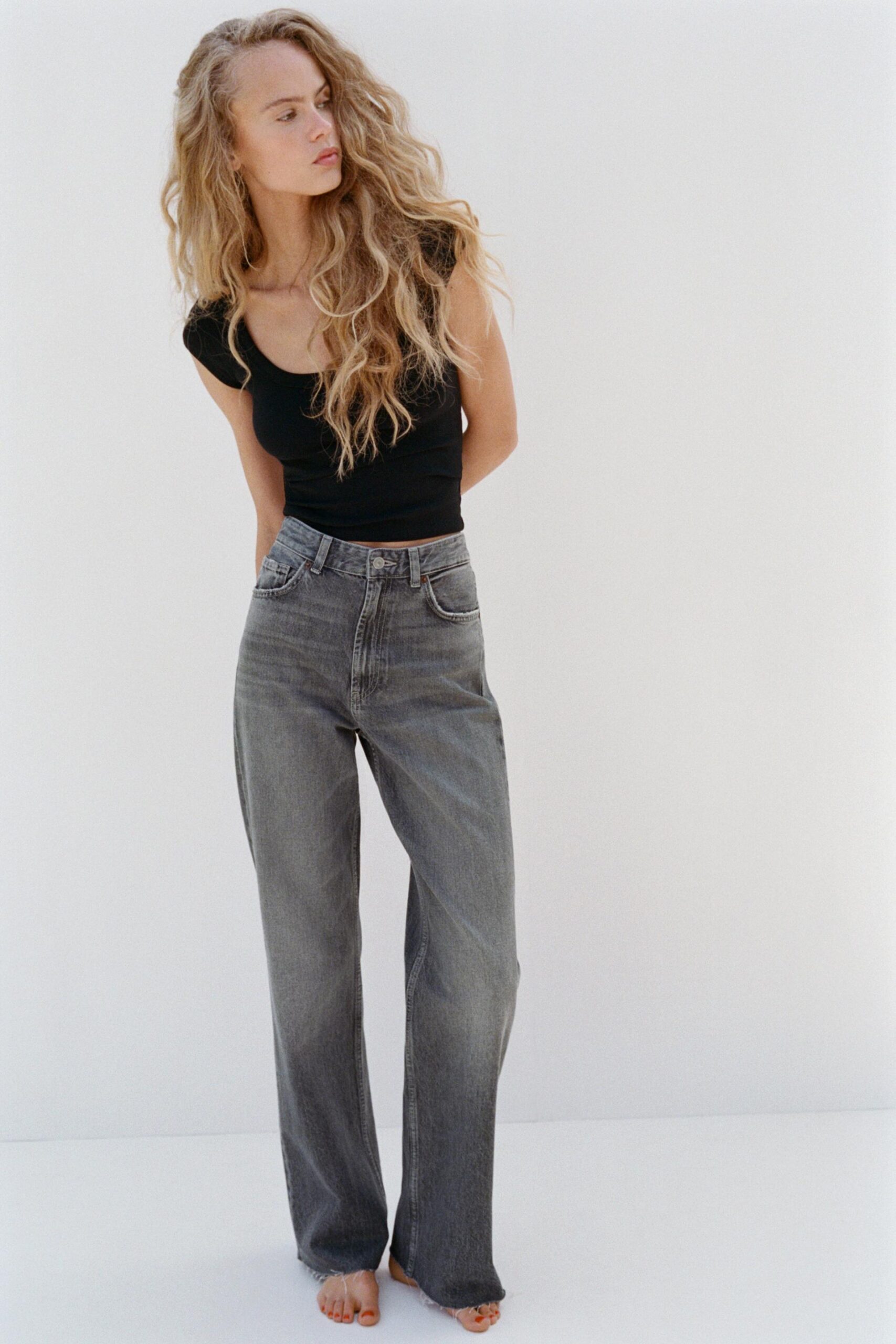Zara Jeans wid leg a vita alta autunno inverno 2026