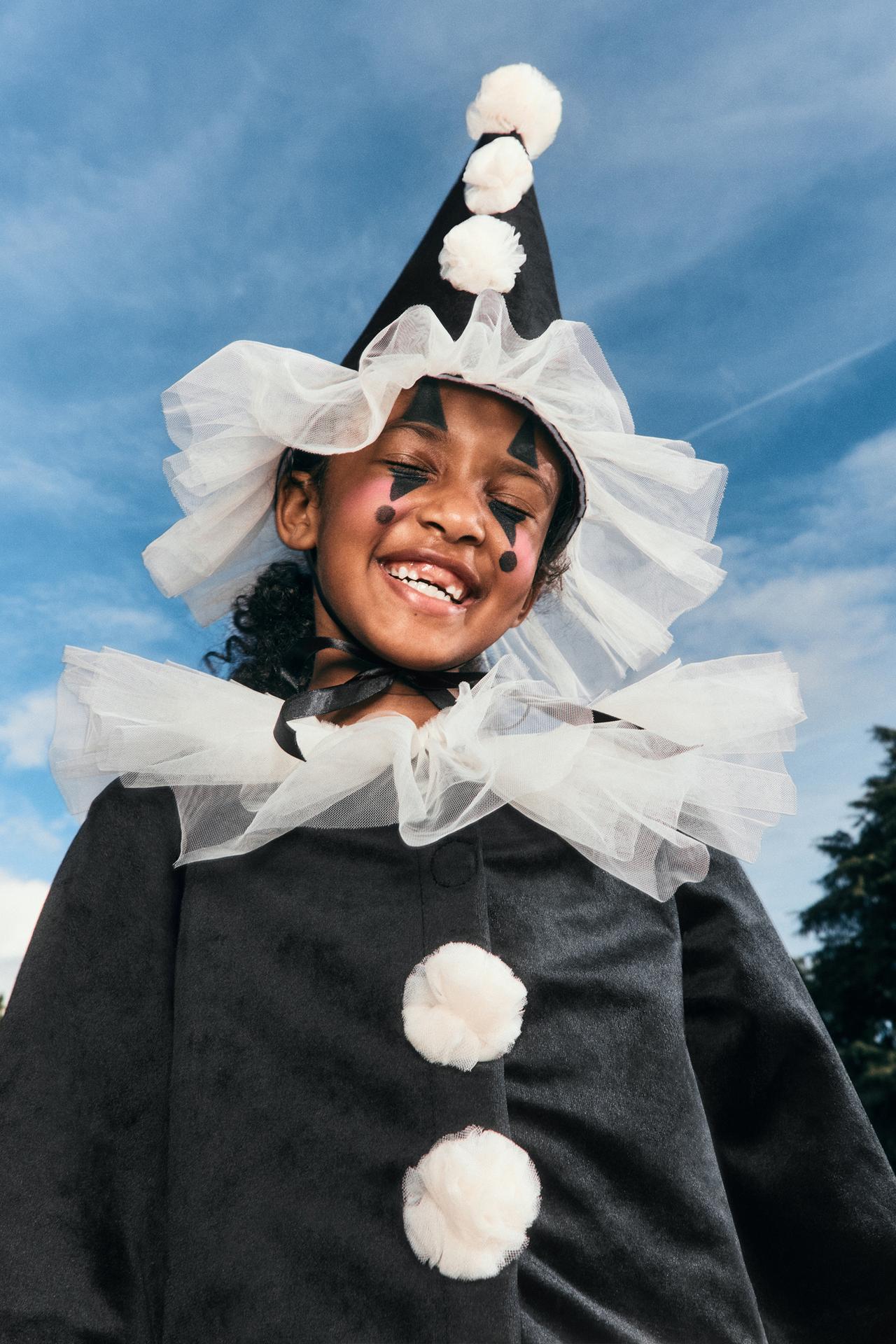 Costume Halloween bambini da Pierrot ZARA Costume Halloween bambini da Pierrot ZARA