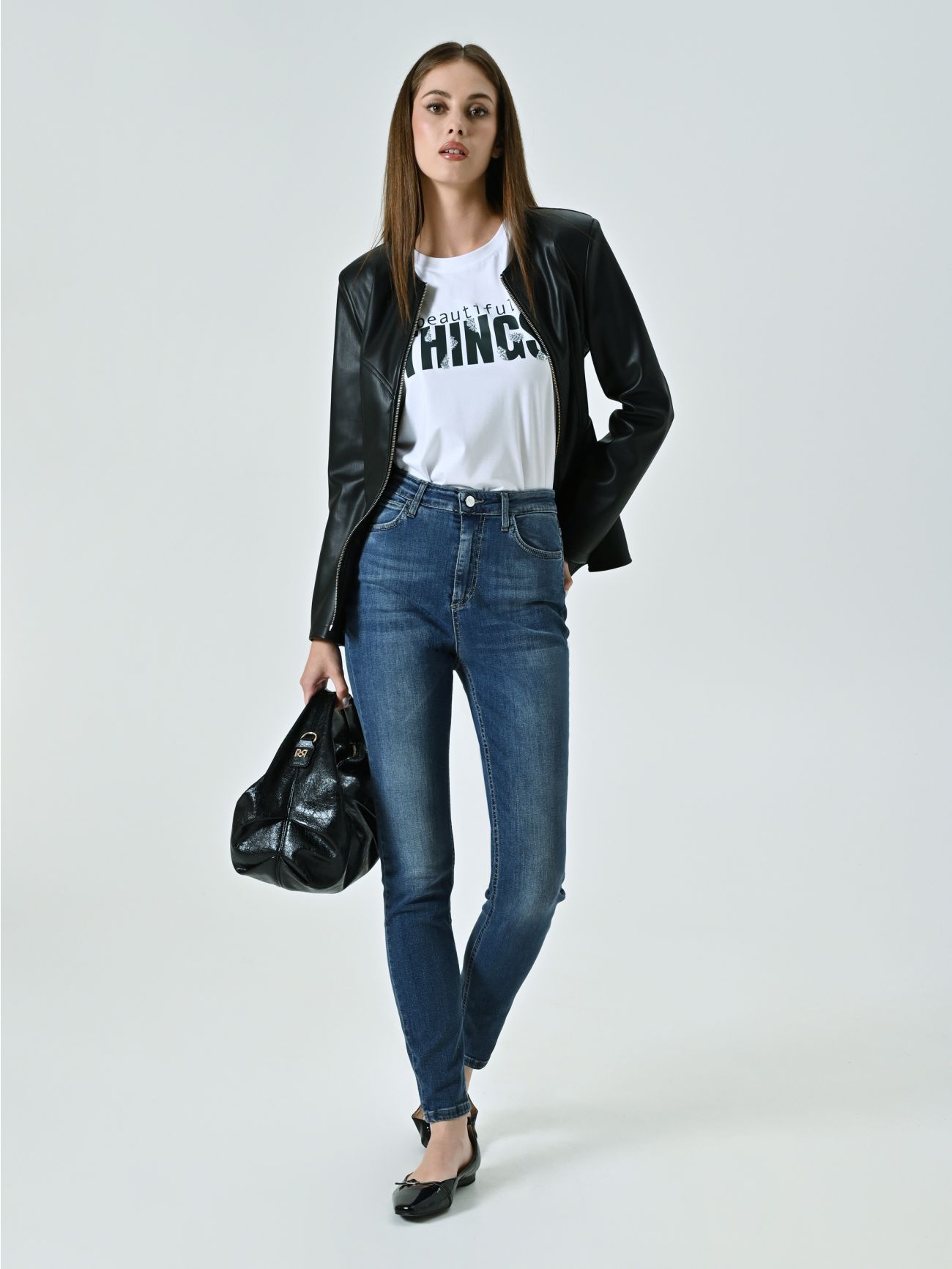 Jeans Skinny a vita alta Rinascimento