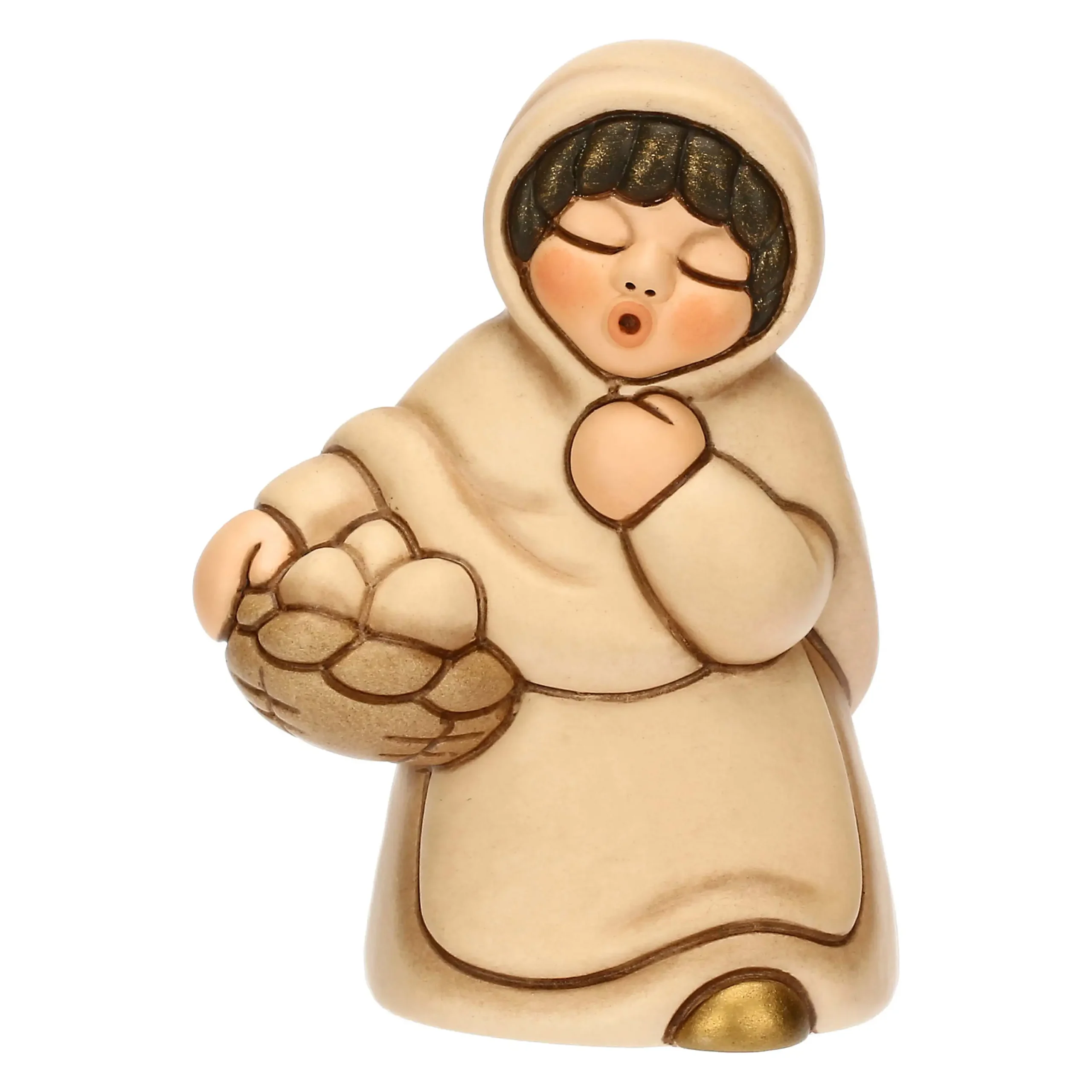 Donnca con cesto di uova THUN Presepe Classico 2025