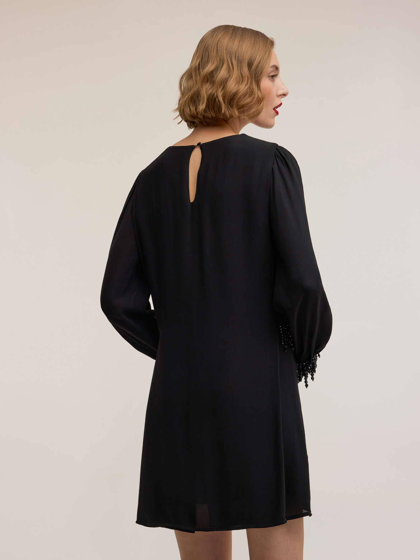 Abito in chiffon nero MOTIVI