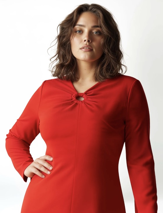 Dettaglio anello abito curvy Rinascimento Dettaglio anello abito curvy Rinascimento