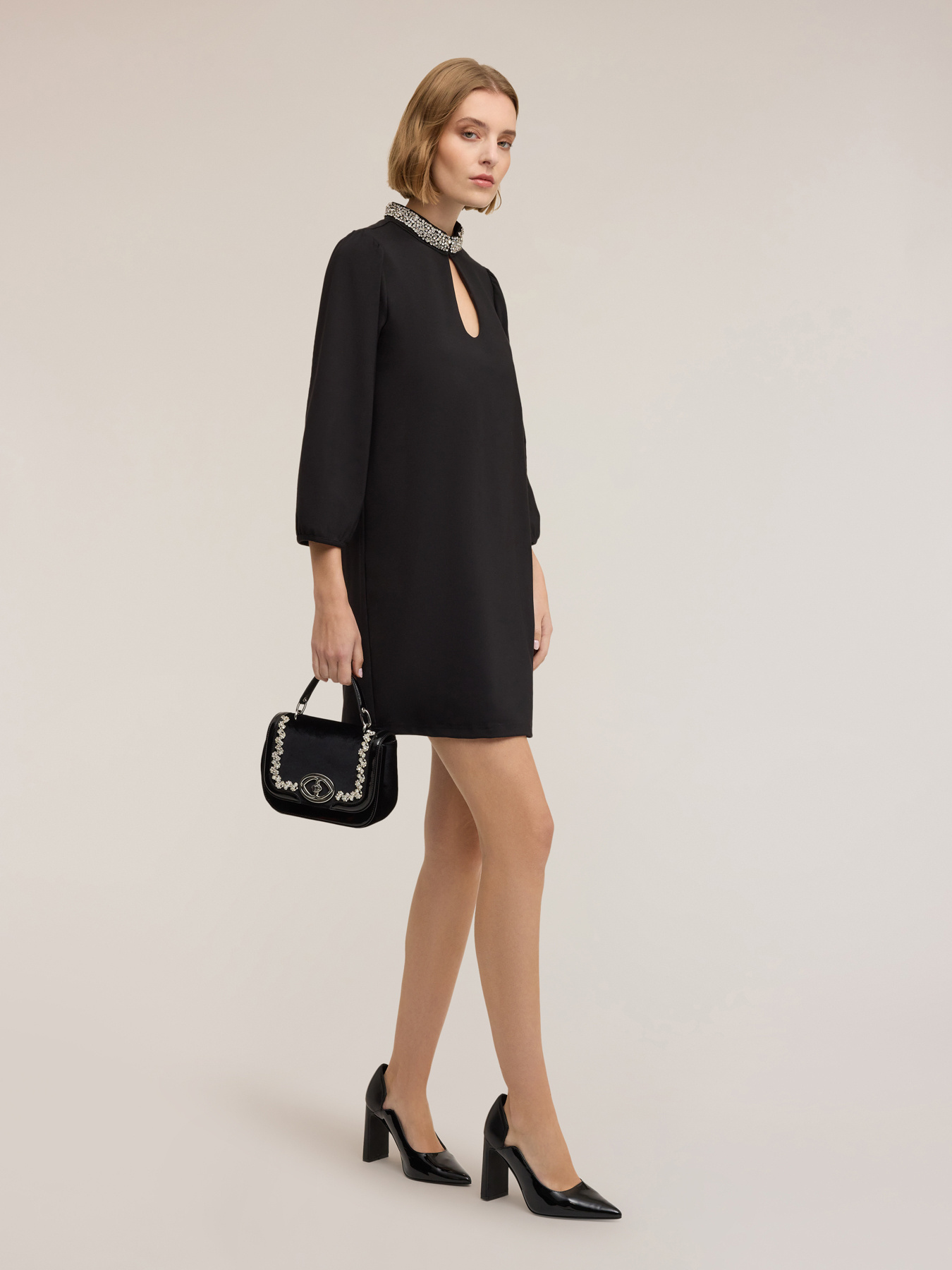 Motivi abito corto nero