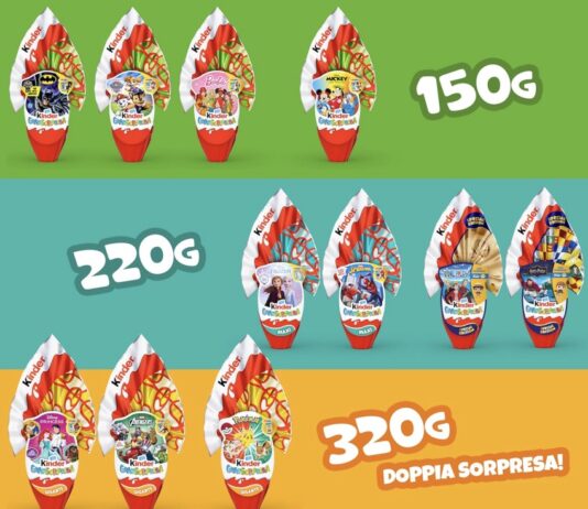 Collezione Uova di Pasqua Kinder 2026