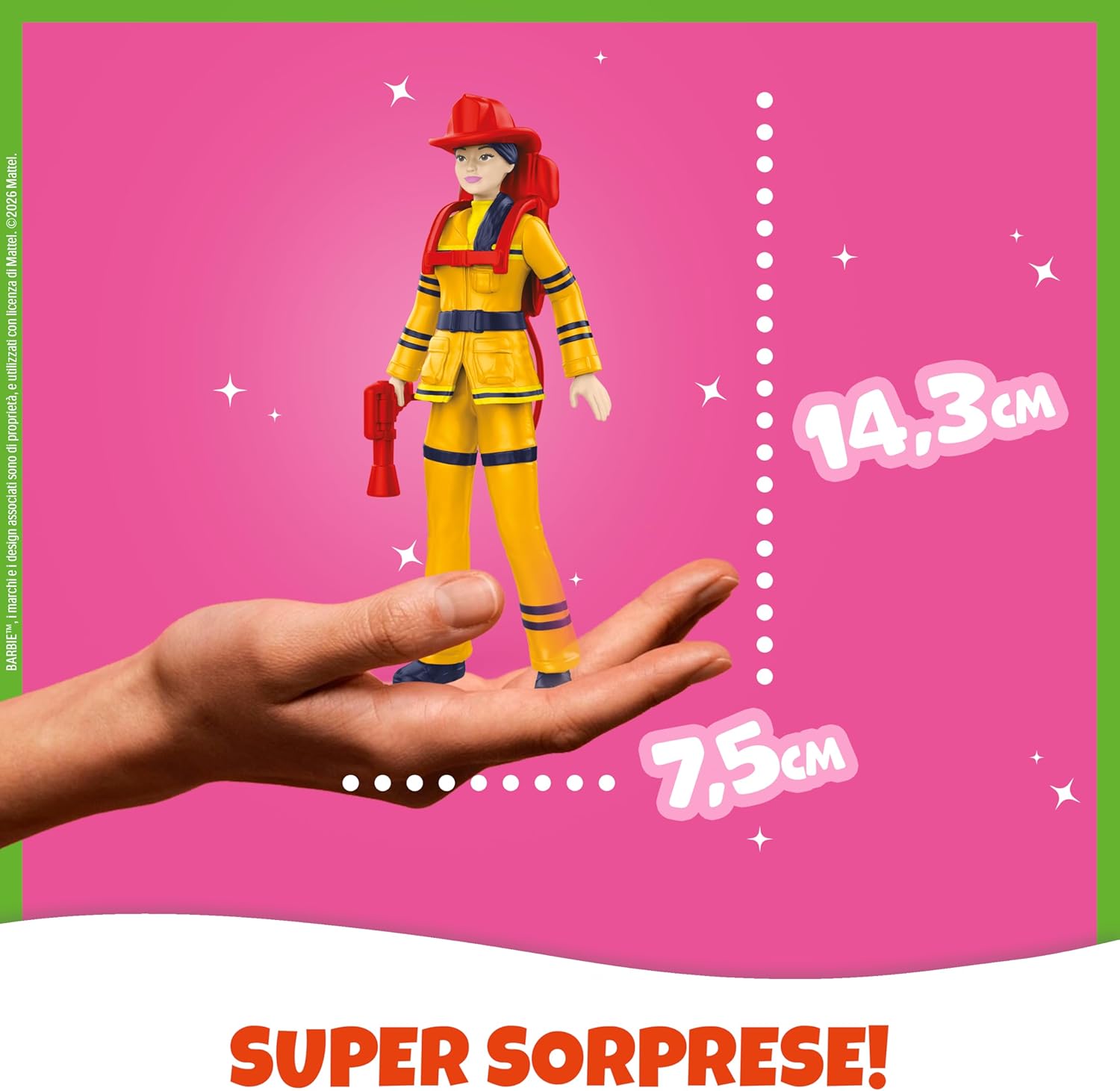 Dimensioni Barbie Uovo di Pasqua Kinder 2026