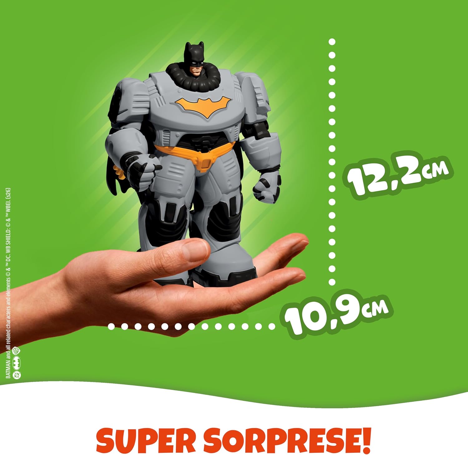Dimensioni Batman Uovo di Pasqua Kinder 2026