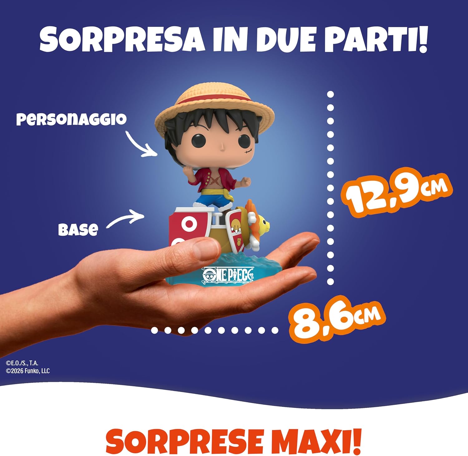 Dimensioni sorprese Uovo Kinder Maxi One Piece