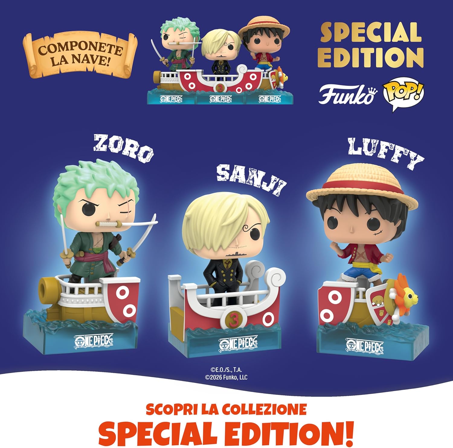 Sorprese One Piece Uovo Kinder 2026 GranSorpresa