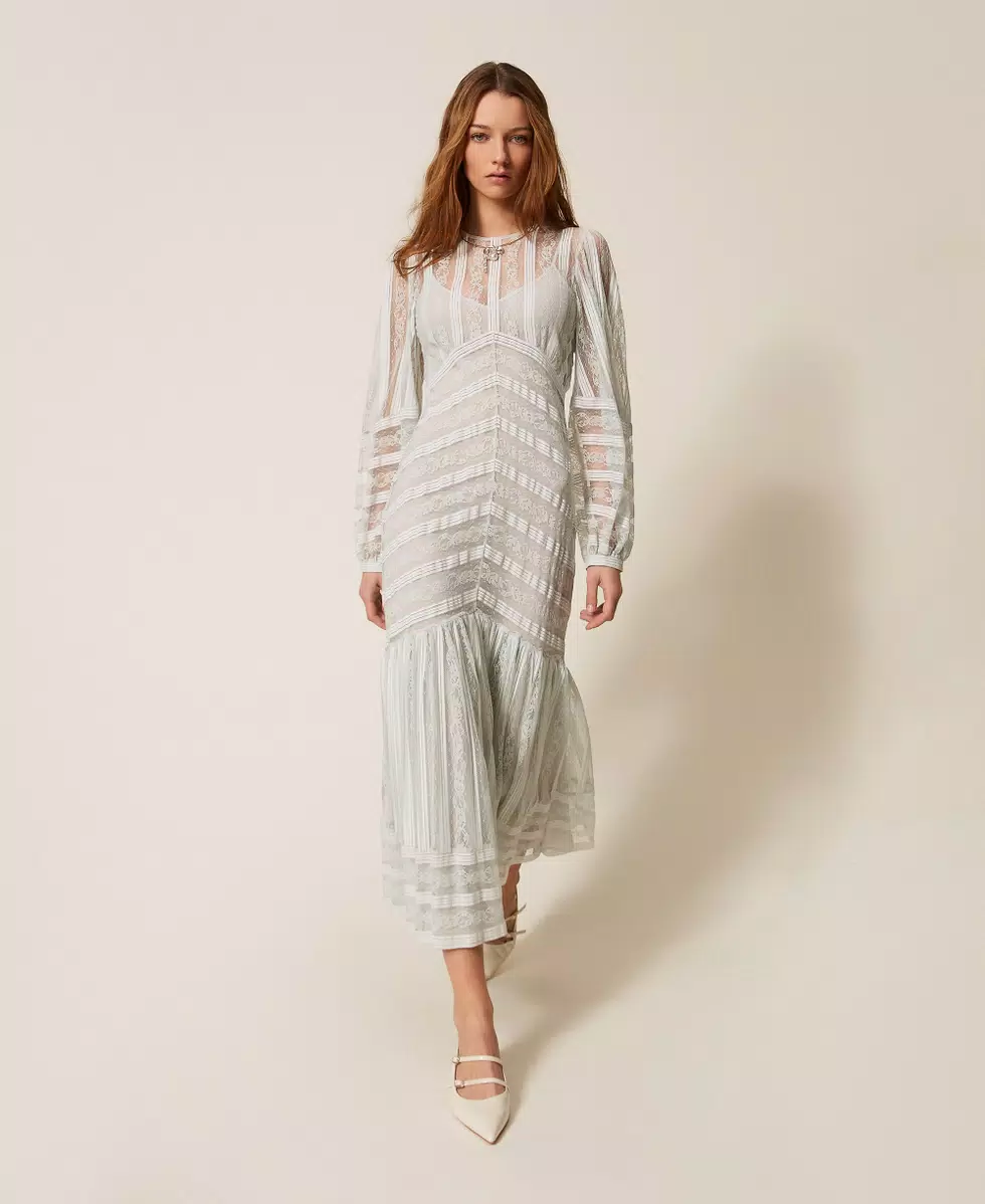 Abito lungo in pizzo TWINSET collezione primaverile 2026