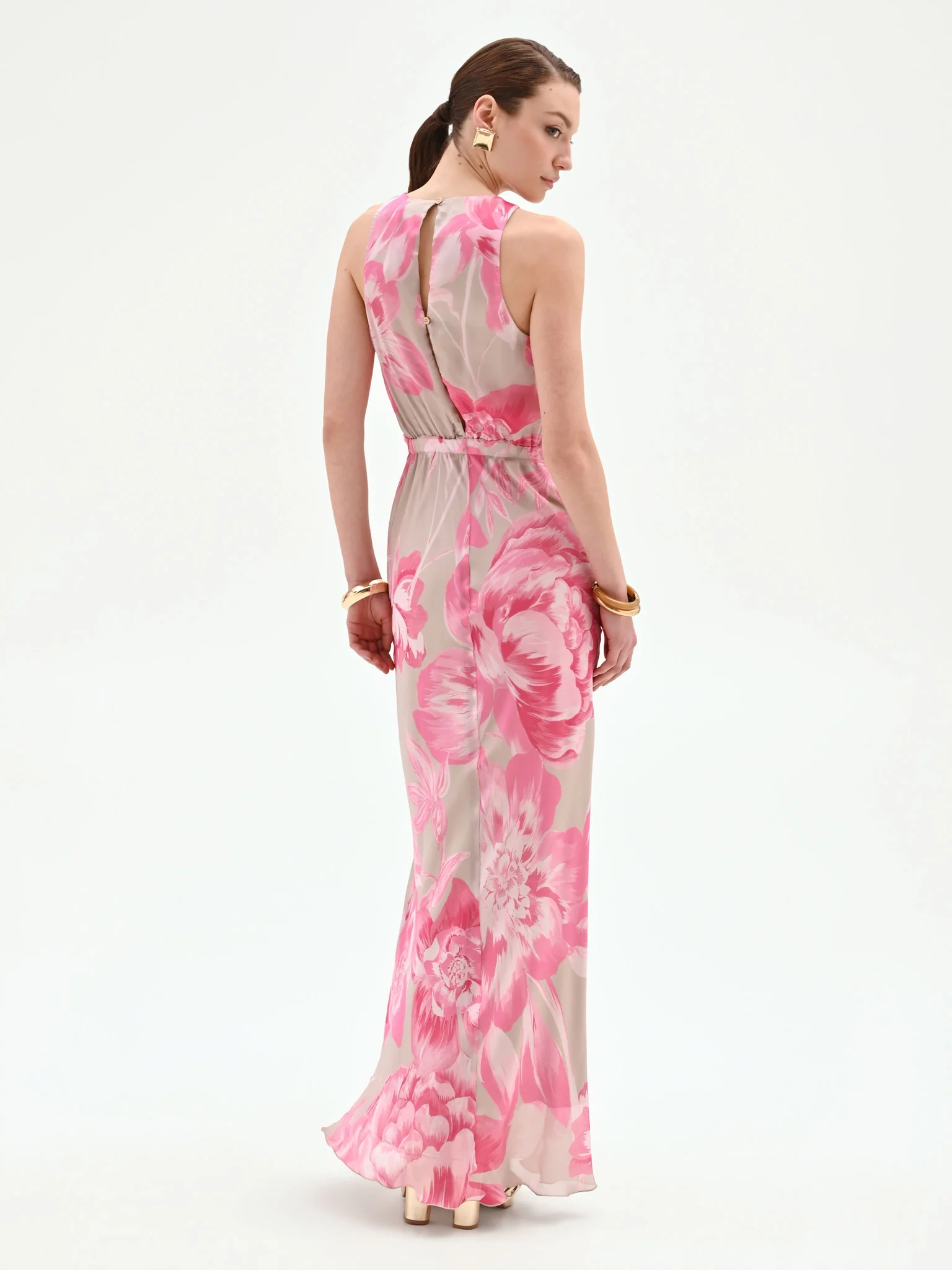 Rinascimento abito lungo elegante