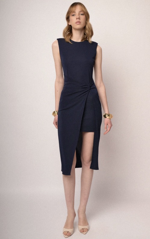 Abito a tubino blu scuro NUNA LIE Abito a tubino blu scuro NUNA LIE