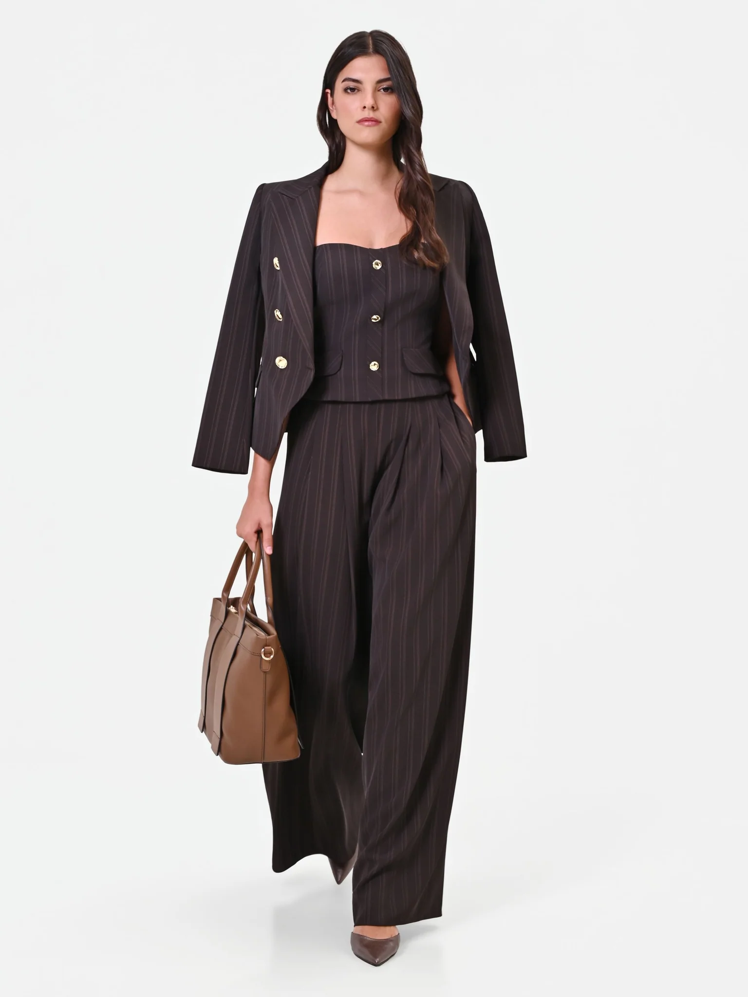 Completo con pantalone palazzo