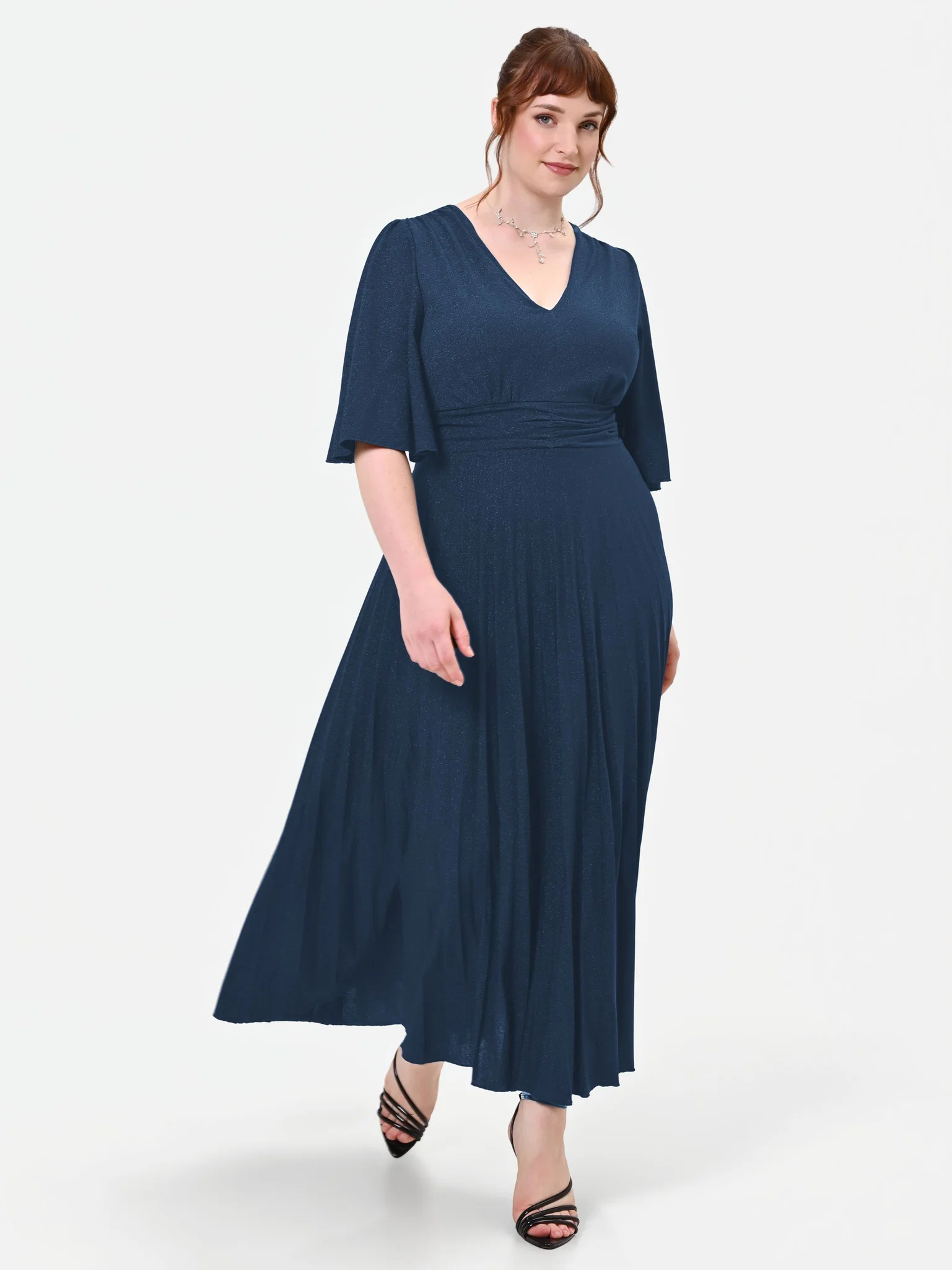Rinascimento curvy abito glitterato