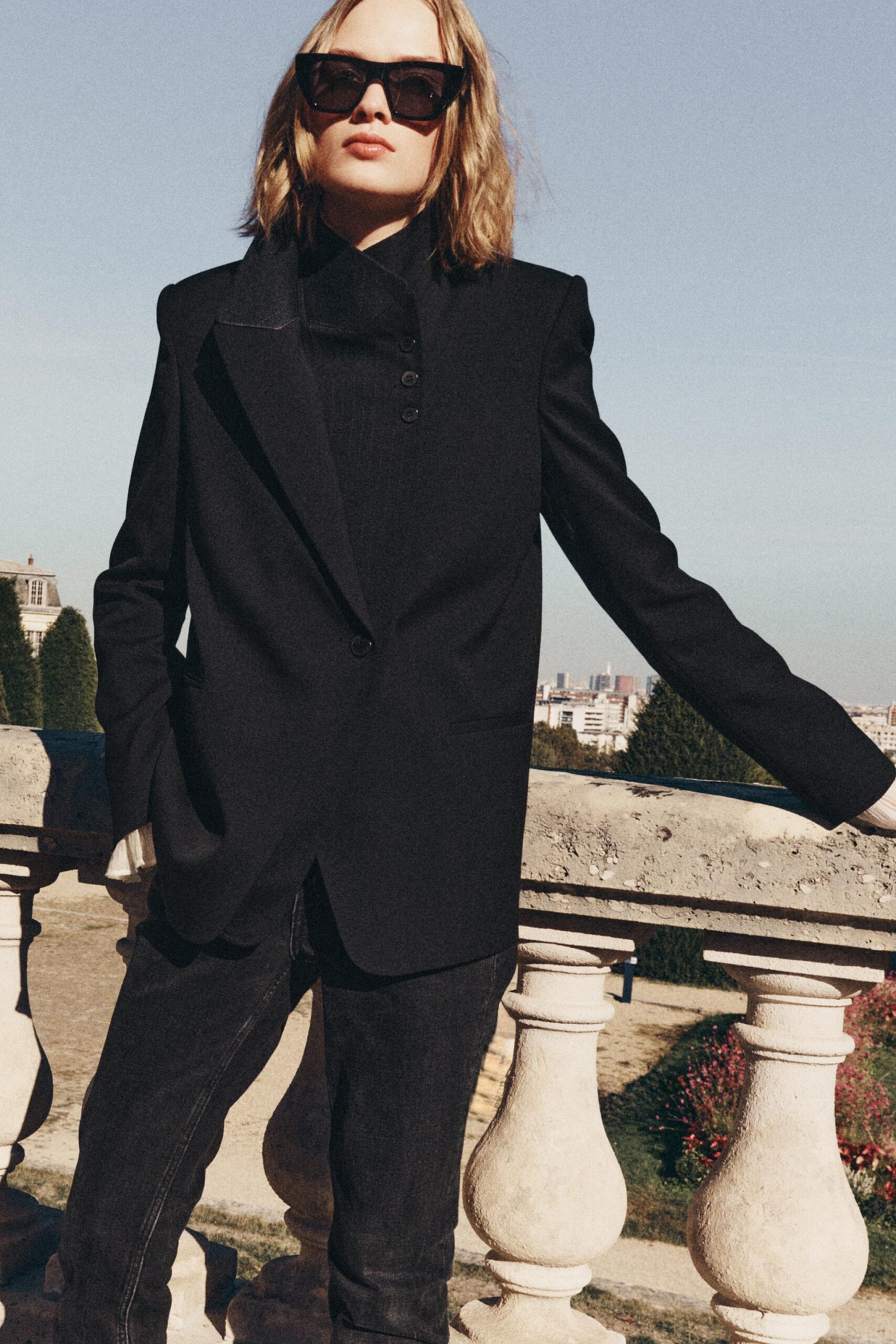 Blazer con doppio collo ZARA Blazer con doppio collo ZARA