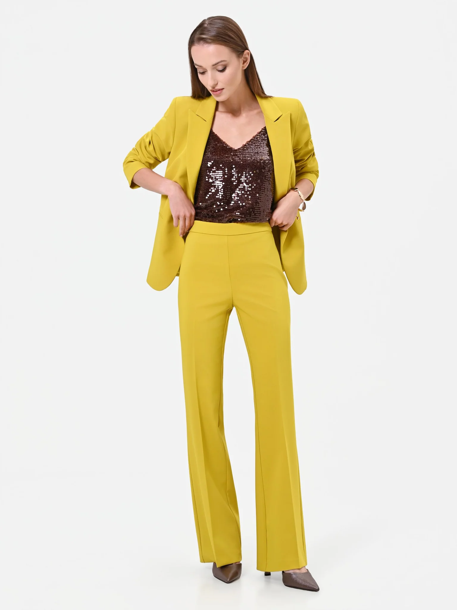 Tailleur giallo senape Rinascimento Tailleur giallo senape Rinascimento
